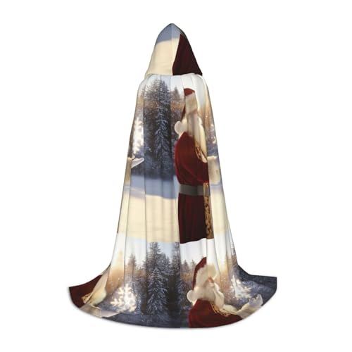 Zhuanyun Süßer Maxi-Umhang mit Weihnachtsmann-Druck, Winter, warm, lang, Cosplay-Kostüme, Oberbekleidung Zhuanyun Süßer Maxi-Umhang mit Weihnachtsmann-Druck, Winter, warm, lang, Cosplay-Kostüme, Oberbekleidung von Zhuanyun