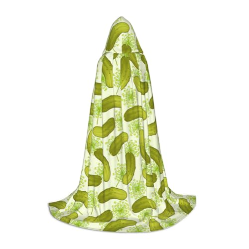 Zhuanyun Sushi Dill Pickles Druck Kapuzenumhang Hexenumhang mit Kapuze für Damen und Herren passend für Karneval Cosplay Kostüm Partys Zhuanyun Sushi Dill Pickles Druck Kapuzenumhang Hexenumhang mit Kapuze für Damen und Herren passend für Karneval Cosplay Kostüm Partys von Zhuanyun