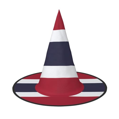 Zhuanyun Thailand-Flaggen-Druck, Halloween-Hut, Halloween-Kostüm, Zubehör, Kopfschmuck, Partyzubehör, Hexenhut Zhuanyun Thailand-Flaggen-Druck, Halloween-Hut, Halloween-Kostüm, Zubehör, Kopfschmuck, Partyzubehör, Hexenhut von Zhuanyun