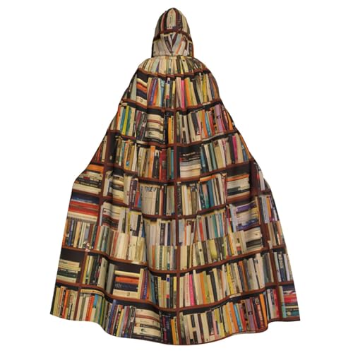 Zhuanyun Umhang mit Bücherregaldruck, Halloween-Kapuzenumhang, Polyester-Kapuzenumhang, passend für alle Gelegenheiten Zhuanyun Umhang mit Bücherregaldruck, Halloween-Kapuzenumhang, Polyester-Kapuzenumhang, passend für alle Gelegenheiten von Zhuanyun