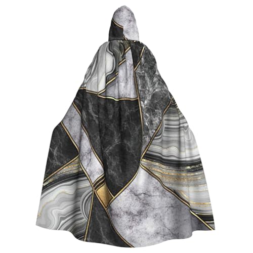 Zhuanyun Umhang mit Kapuze und schwarzem Marmor, Golddruck, Karneval, Cosplay, Bühnenkostüme, Maskerade, Mottoparty-Zubehör Zhuanyun Umhang mit Kapuze und schwarzem Marmor, Golddruck, Karneval, Cosplay, Bühnenkostüme, Maskerade, Mottoparty-Zubehör von Zhuanyun