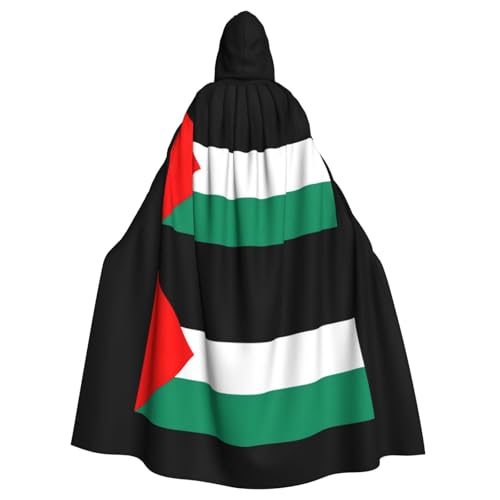 Zhuanyun Umhang mit Palästina-Flagge, mit Kapuze, Karneval, Cosplay, Bühnenkostüme, Maskerade, Mottoparty-Zubehör Zhuanyun Umhang mit Palästina-Flagge, mit Kapuze, Karneval, Cosplay, Bühnenkostüme, Maskerade, Mottoparty-Zubehör von Zhuanyun