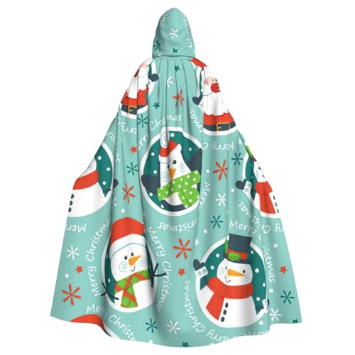 Zhuanyun Umhang mit Weihnachtsmann-Pinguin-Druck, Halloween-Kapuzenumhang, Polyester-Kapuzenumhang, passend für alle Gelegenheiten Zhuanyun Umhang mit Weihnachtsmann-Pinguin-Druck, Halloween-Kapuzenumhang, Polyester-Kapuzenumhang, passend für alle Gelegenheiten von Zhuanyun