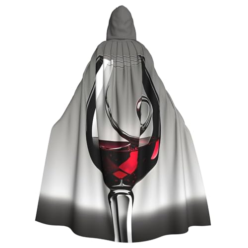 Zhuanyun Umhang mit Weinglas-Druck, Halloween-Kapuzenumhang, Polyester-Kapuzenumhang, passend für alle Gelegenheiten Zhuanyun Umhang mit Weinglas-Druck, Halloween-Kapuzenumhang, Polyester-Kapuzenumhang, passend für alle Gelegenheiten von Zhuanyun