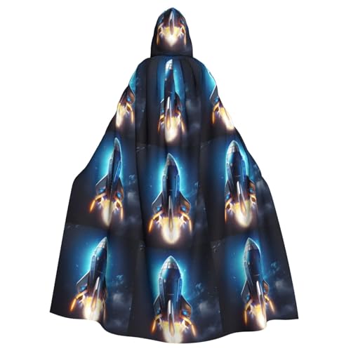 Zhuanyun Umhang mit Weltraumschiff-Druck, Halloween-Kapuzenumhang, Polyester-Kapuzenumhang, passend für alle Gelegenheiten Zhuanyun Umhang mit Weltraumschiff-Druck, Halloween-Kapuzenumhang, Polyester-Kapuzenumhang, passend für alle Gelegenheiten von Zhuanyun