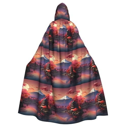 Zhuanyun Umhang mit japanischem Fuji-Landschaftsdruck, Halloween-Kapuzenumhang, Polyester-Kapuzenumhang, passend für alle Gelegenheiten Zhuanyun Umhang mit japanischem Fuji-Landschaftsdruck, Halloween-Kapuzenumhang, Polyester-Kapuzenumhang, passend für alle Gelegenheiten von Zhuanyun