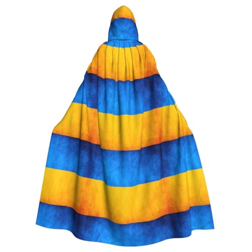 Zhuanyun Umhang mit ukrainischer Flagge, mit Kapuze, Karneval, Cosplay, Bühnenkostüme, Maskerade, Mottoparty-Zubehör Zhuanyun Umhang mit ukrainischer Flagge, mit Kapuze, Karneval, Cosplay, Bühnenkostüme, Maskerade, Mottoparty-Zubehör von Zhuanyun
