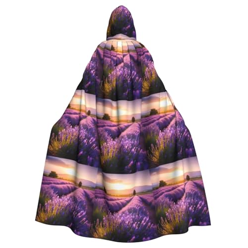 Zhuanyun Umhang mit violettem Lavendeldruck, Halloween-Kapuzenumhang, Polyester-Kapuzenumhang, passend für alle Gelegenheiten Zhuanyun Umhang mit violettem Lavendeldruck, Halloween-Kapuzenumhang, Polyester-Kapuzenumhang, passend für alle Gelegenheiten von Zhuanyun