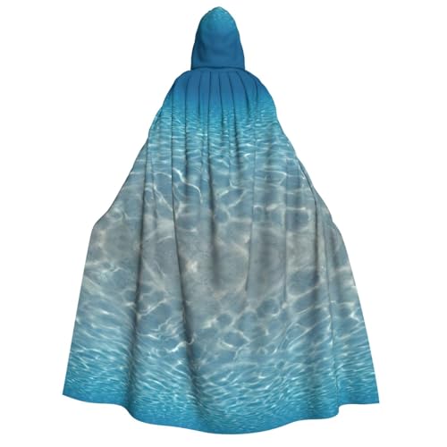 Zhuanyun Uni Umhang mit ruhigem Wasserdruck und Kapuze für Erwachsene, 150 cm, passend für Rollenspiele Zhuanyun Uni Umhang mit ruhigem Wasserdruck und Kapuze für Erwachsene, 150 cm, passend für Rollenspiele von Zhuanyun