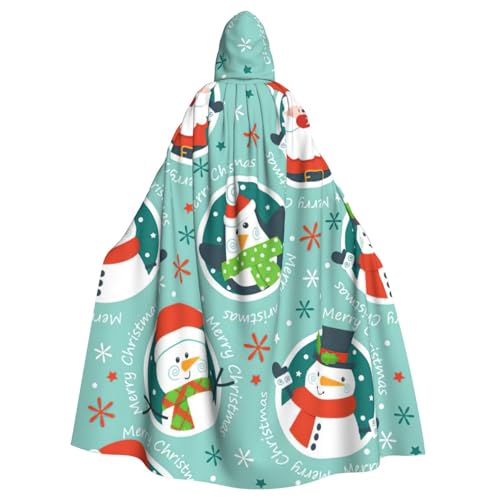 Zhuanyun Weihnachtsmann-Pinguin-Druck, Kapuzenumhang, Karneval, Cosplay, Bühnenkostüme, Maskerade, Mottoparty-Zubehör Zhuanyun Weihnachtsmann-Pinguin-Druck, Kapuzenumhang, Karneval, Cosplay, Bühnenkostüme, Maskerade, Mottoparty-Zubehör von Zhuanyun