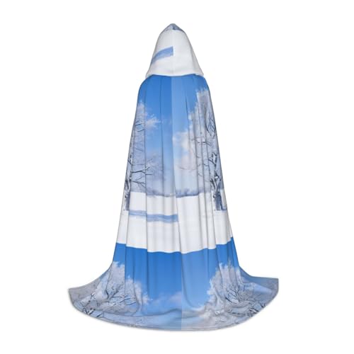 Zhuanyun Winterlandschaft Druck Kapuzenumhang Hexenumhang mit Kapuze für Damen und Herren passend für Karneval Cosplay Kostüm Partys Zhuanyun Winterlandschaft Druck Kapuzenumhang Hexenumhang mit Kapuze für Damen und Herren passend für Karneval Cosplay Kostüm Partys von Zhuanyun