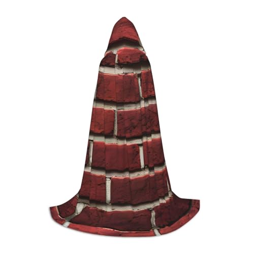 Zhuanyun Ziegelroter Steindruck Kapuzenumhang Hexenumhang mit Kapuze für Damen und Herren, passend für Karneval, Cosplay, Kostümpartys Zhuanyun Ziegelroter Steindruck Kapuzenumhang Hexenumhang mit Kapuze für Damen und Herren, passend für Karneval, Cosplay, Kostümpartys von Zhuanyun