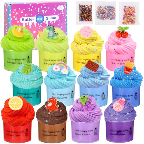 Zhufas Fluffy Slime Set, 12 Stück Fluffy Butter Slime Set, Wolkenschleim, Slime Set zum Selbermachen, Enthält Fluffy Wolken Schleim, Schleim Kinder Party Geburtstagsgeschenke Zhufas Fluffy Slime Set, 12 Stück Fluffy Butter Slime Set, Wolkenschleim, Slime Set zum Selbermachen, Enthält Fluffy Wolken Schleim, Schleim Kinder Party Geburtstagsgeschenke von Zhufas