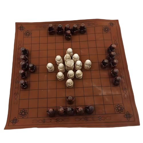 Wikinger-Schachspiel, klassisches historisches europäisches asymmetrisches Tabletop-Kriegsspiel, authentisches traditionelles Strategie-Brettspiel für Zwei Spieler von ZhuiFengA