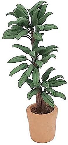 Grüne niedliche Puppenhausblume Bonsai 1:12 Mini-Puppenhaus Miniatur grüne Pflanze im Topf Mikro-Landschaft DIY Handwerk Garten Ornament leicht dekorativ von Zhuluck