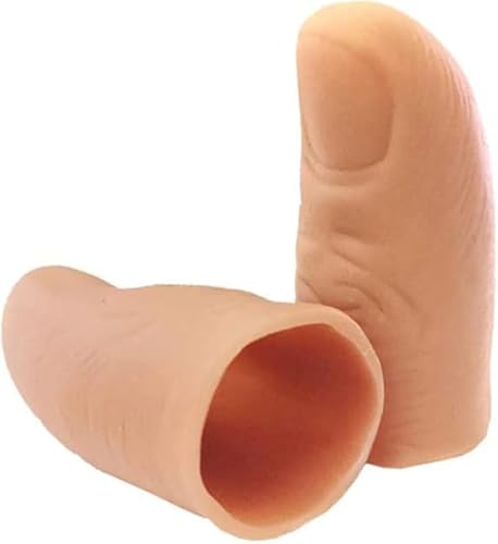 Zhuluck 2 x rote stilvolle Zaubertrick-Finger, blinkende Finger, Daumenspitze, magische Trick-Finger, erscheinende Lichter, Magie-Kits, Party-Zaubertrick-Zubehör Zhuluck 2 x rote stilvolle Zaubertrick-Finger, blinkende Finger, Daumenspitze, magische Trick-Finger, erscheinende Lichter, Magie-Kits, Party-Zaubertrick-Zubehör von Zhuluck