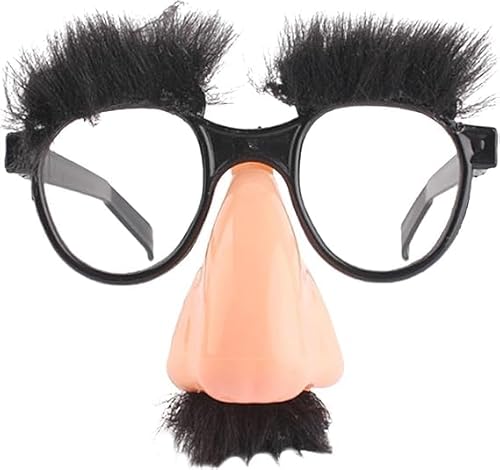 Zhuluck Lustige Brille mit großer Nase – große Nasenbrille mit Augenbrauen, Schnurrbart, Halloween-Brille, Augenbrauen und Schnurrbart Kostüm, alberne lustige Foto-Requisiten, Halloween-Brillen Zhuluck Lustige Brille mit großer Nase – große Nasenbrille mit Augenbrauen, Schnurrbart, Halloween-Brille, Augenbrauen und Schnurrbart Kostüm, alberne lustige Foto-Requisiten, Halloween-Brillen von Zhuluck
