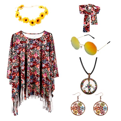 Zhulybowei Hippie Kostüm Blume Zhulybowei Hippie Kostüm Blume von Zhulybowei