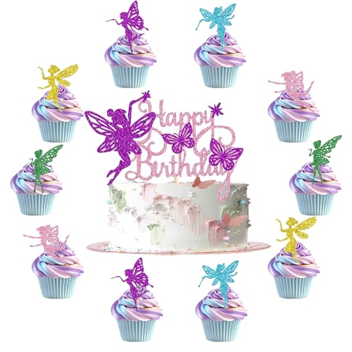 31 Stück Fee Cake Topper Tortendeko, Feen Cupcake Topper, Cupcake Picks Fee, Feen Geburtstag Deko, Happy Birthday Fee Tortendeko, Fairy Kuchen Topper für Kinder Mädchen Geburtstagsdeko 31 Stück Fee Cake Topper Tortendeko, Feen Cupcake Topper, Cupcake Picks Fee, Feen Geburtstag Deko, Happy Birthday Fee Tortendeko, Fairy Kuchen Topper für Kinder Mädchen Geburtstagsdeko von Zhuporn