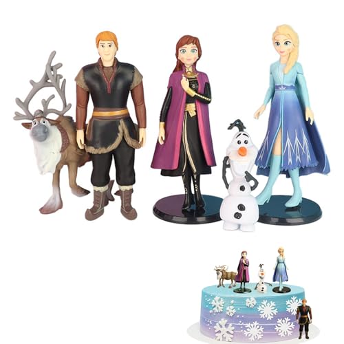 5 Stück Frozen Figuren Set, Frozen Tortendeko, Elsa Olaf Anna Cake Topper, Frozen Kuchendekoration Figuren, Eiskönigin Figuren Deko, Geburtstags Hochzeit Kuchen Dekoration für Kinder Mädchen 5 Stück Frozen Figuren Set, Frozen Tortendeko, Elsa Olaf Anna Cake Topper, Frozen Kuchendekoration Figuren, Eiskönigin Figuren Deko, Geburtstags Hochzeit Kuchen Dekoration für Kinder Mädchen von Zhuporn
