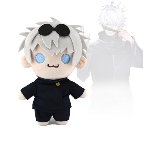 Zhuporn Gojo Satoru Plüschtier, Gojo Plush Doll Figures, 21 cm Gojo and Geto Plush, Anime Figur Plüsch Kopfkissen, Gojo Plüschpuppenspielzeug, Cartoon Plush Toy, Geschenke für Jungen und Mädchen Fans Zhuporn Gojo Satoru Plüschtier, Gojo Plush Doll Figures, 21 cm Gojo and Geto Plush, Anime Figur Plüsch Kopfkissen, Gojo Plüschpuppenspielzeug, Cartoon Plush Toy, Geschenke für Jungen und Mädchen Fans von Zhuporn