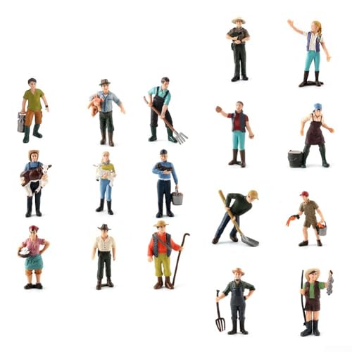 Detaillierte PVC Modellfiguren für Züge Schäfer und Bauer für Vivid Bahnhöfe (ZQ372) von ZiStarlilife