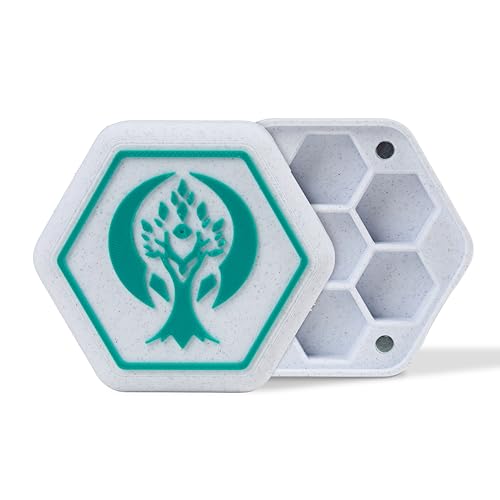 Würfelbox Polyedrische Würfelbox – Starre Box aus PLA mit weißem Marmor-Effekt – 13 verfügbare Klassen – Würfelbehälter DND, GDR, TTRPG – Ziago's Creations (Druid) von Ziago's Creations