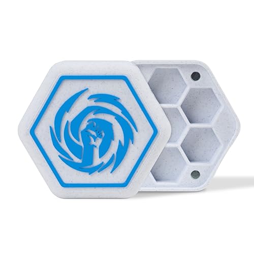 Würfelbox Polyedrische Würfelbox – Starre Box aus PLA mit weißem Marmor-Effekt – 13 verfügbare Klassen – Würfelbehälter DnD, GDR, TTRPG – Ziago's Creations (Monk) von Ziago's Creations