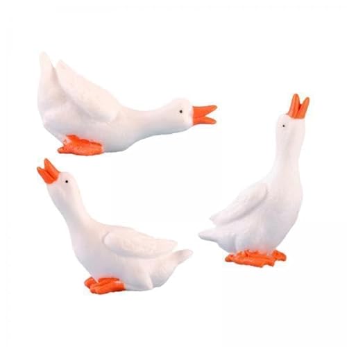 Zialofi 4x 3pcs Gans Figuren Kompakte Miniaturstatuen für Häuserschlafzimmer Kuchen Topper Zialofi 4x 3pcs Gans Figuren Kompakte Miniaturstatuen für Häuserschlafzimmer Kuchen Topper von Zialofi