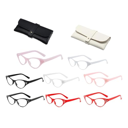 Zialofi 8 Stück 50er Jahre Katzen-Strassbrille, Retro-Kostüm für alte Damen, Damen-Accessoires Zialofi 8 Stück 50er Jahre Katzen-Strassbrille, Retro-Kostüm für alte Damen, Damen-Accessoires von Zialofi