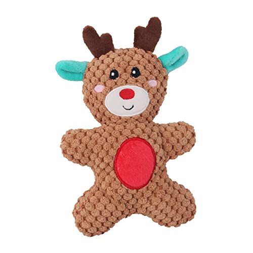 Zialofi Niedliches Quietschendes Hundespielzeug, Quietschendes Kauspielzeug, Langlebig, für Weihnachtsreisen, Elch Zialofi Niedliches Quietschendes Hundespielzeug, Quietschendes Kauspielzeug, Langlebig, für Weihnachtsreisen, Elch von Zialofi