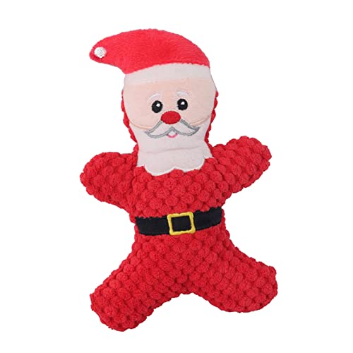 Zialofi Niedliches Quietschendes Hundespielzeug, Quietschendes Kauspielzeug, Langlebig, für Weihnachtsreisen, Weihnachtsmann Zialofi Niedliches Quietschendes Hundespielzeug, Quietschendes Kauspielzeug, Langlebig, für Weihnachtsreisen, Weihnachtsmann von Zialofi