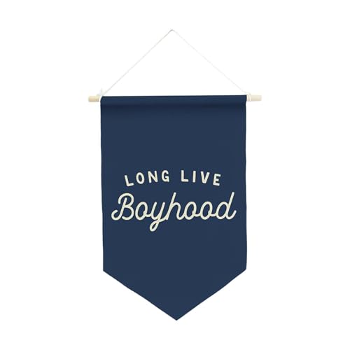 Zialofi Wandflagge mit der Aufschrift 'Long Live Boyhood', Hängeornament für Jungenräume, Blau Zialofi Wandflagge mit der Aufschrift 'Long Live Boyhood', Hängeornament für Jungenräume, Blau von Zialofi