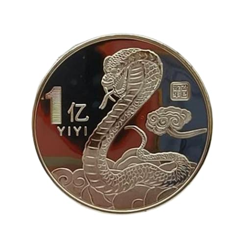 Gedenkmünze Zum Jahr Der Schlange – -gedruckte Münzen Feng Shui Goldmünzen Glücksgoldmünze Schlange Silber Mondjahrmünzen Für Reichtum Und Glück Gedenkmünze Zum Jahr Der Schlange – -gedruckte Münzen Feng Shui Goldmünzen Glücksgoldmünze Schlange Silber Mondjahrmünzen Für Reichtum Und Glück von Zibeem