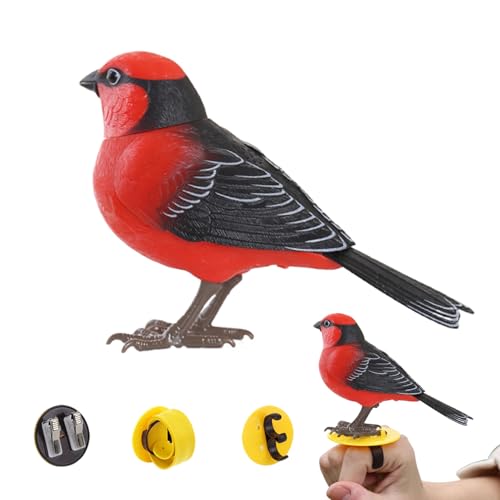 Zibeem Realistisches Singvogel-Spielzeug, Interaktives Vogelspielzeug Mit Zwitschern Und Musik, Elektrisches Schreibtisch Haustier Für Alle von Zibeem