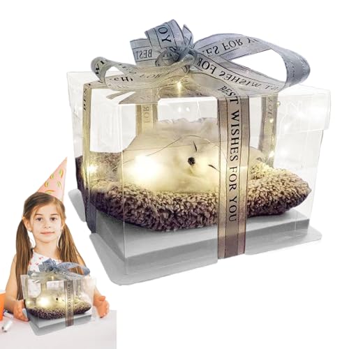 Zibeem Stofftier,Knisternde Stofftier-Welpen Figur - Interaktives Deko-Modell Für Wohnzimmer Schlafzimmer Schreibtisch Heimdekoration von Zibeem