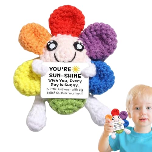 Zibeem Strickpuppe,Sonnenblumenpuppe zur Ermutigung und Unterstützung - Lustiges Spielzeug Für Lehrer Geschenk Abschied Mitgefühl Zibeem Strickpuppe,Sonnenblumenpuppe zur Ermutigung und Unterstützung - Lustiges Spielzeug Für Lehrer Geschenk Abschied Mitgefühl von Zibeem