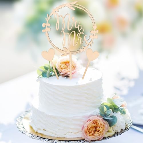 Cake Topper Hochzeit - Exklusive Tortendeko für Hochzeiten | Ideal für Just Married Deko & Trauungszentren | Perfekt für Verheiratende oder Hochzeitsplaner​​ (Hochzeit) von Zidoley