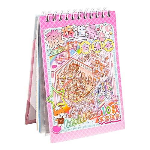 3D House Sticker Kit | Miniaturszene Buch | Wiederverwendbare Haustieraufkleber + Pinzetten | Ungiftiges Stressabbaufahrzeug | Kreative Therapie Für Kinder Teenager Erwachsene | Fun Art Activity A von Ziennhu