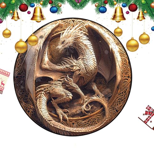 Dragon Puzzle – Mechanischer Drache – ansprechendes Puzzle für Frauen, Lern- und Lernspielzeug, einzigartige Formen, Puzzles in Tierform, Holzhandwerk für Erwachsene Dragon Puzzle – Mechanischer Drache – ansprechendes Puzzle für Frauen, Lern- und Lernspielzeug, einzigartige Formen, Puzzles in Tierform, Holzhandwerk für Erwachsene von Ziennhu