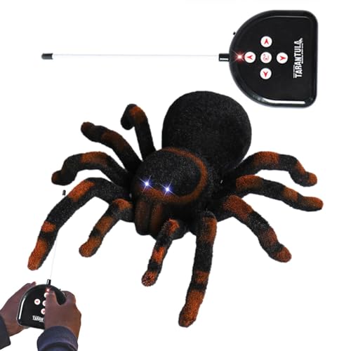 Ferngesteuerte Spinne - Fernspinnen -kontrollierte Spinne - lustiges Spielzeug mit realistischen Bewegungen, realistischen Bewegungen für Streiche, Geburtstagsfeiern und Halloween -Dekorationen Ferngesteuerte Spinne - Fernspinnen -kontrollierte Spinne - lustiges Spielzeug mit realistischen Bewegungen, realistischen Bewegungen für Streiche, Geburtstagsfeiern und Halloween -Dekorationen von Ziennhu