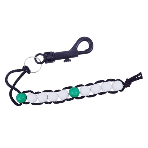 Golf Score-Zähler – Perlenzähler – tragbares Golfzubehör mit weißen und grünen Kugeln | Punktmarker-Armband, Gürtelclip, robustes ABS-Seil, leicht zu bedienen Golf Score-Zähler – Perlenzähler – tragbares Golfzubehör mit weißen und grünen Kugeln | Punktmarker-Armband, Gürtelclip, robustes ABS-Seil, leicht zu bedienen von Ziennhu