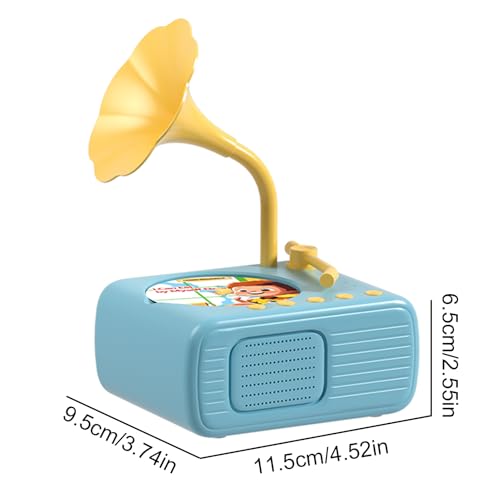 Kinder Gramophone Story Player | 96 Karten Musik Lernen Spielzeug | Sensorische Soundmaschine | Bildungsaufzeichnung Phonograph Für Mädchen | Audiospielzeug Für Kleinkinder | Alter 3+ Geschenk von Ziennhu
