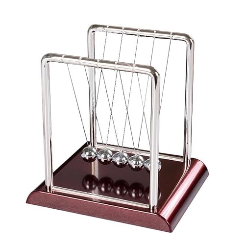 Newton Wiege-Pendel – Newtons Cradle Balances Balls – Balance Wieges Ball | Metall Kugel Set | Schreibtisch Dekoration | Physik Demonstration | Schwingendes Pendelspiel | Büro Geschenk von Ziennhu