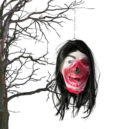 Spukhaus Deko | Lebensechte Halloween Außendekoration Kopfattrappe | Realistische Körperteile Für Horror-Labyrinth Garten Escape Room Theaterdekoration Party Spukhaus Deko | Lebensechte Halloween Außendekoration Kopfattrappe | Realistische Körperteile Für Horror-Labyrinth Garten Escape Room Theaterdekoration Party von Ziennhu