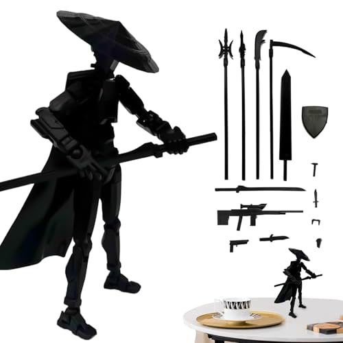 Ziennhu Actionfiguren – Lucky Hands – 3D-gedruckte Actionfiguren | einzigartige Möbelspielzeuge | Einzigartige bewegliche Roboterfigur vielseitig | Druckpunkte ändern von Ziennhu