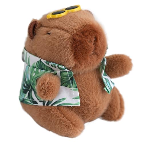 Ziennhu Capybara Plüschspielzeug | Stofftierpuppe | Cartoon kuschelige Kreatur | Weicher Kissen Kumpel | Flauschiger dekoratives Geschenk | Süße Kinderzimmer Begleiter | Sammelkuschelfigur von Ziennhu