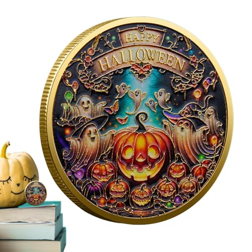 Ziennhu Happy Halloween Sammelmünze – Limitierte Gedenkmünze Aus Metall | Sammlerstück Mit Gruseligem Motiv | Ideal Für Halloweens Fans, Sammler Und Geschenkideen Ziennhu Happy Halloween Sammelmünze – Limitierte Gedenkmünze Aus Metall | Sammlerstück Mit Gruseligem Motiv | Ideal Für Halloweens Fans, Sammler Und Geschenkideen von Ziennhu