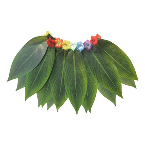 Ziennhu Hawaiian Fancy Dishy | Hawaiianisches Grünblatt-Grassrock – elastisches tropisches Kostüm | Röcke mit synthetischen Blättern mit Besatz und verstellbarer Passform | Outfit – Party Beach Ziennhu Hawaiian Fancy Dishy | Hawaiianisches Grünblatt-Grassrock – elastisches tropisches Kostüm | Röcke mit synthetischen Blättern mit Besatz und verstellbarer Passform | Outfit – Party Beach von Ziennhu