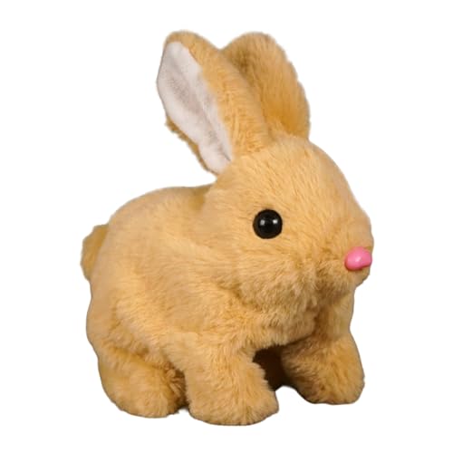 Ziennhu Hüpfendes Kaninchen - Plüschhasenspielzeug Mit - Interaktives Elektronisches Haustier, Interaktive Elektronische Lauftierpuppe Mit Geräuschen Für Den Geburtstag Von Kleinkindern von Ziennhu